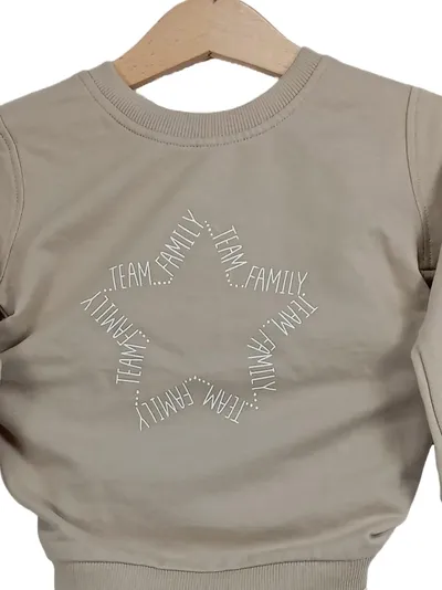 Identic Nature Kinder Schlafanzug Set Beige Gestreift Gr. 86