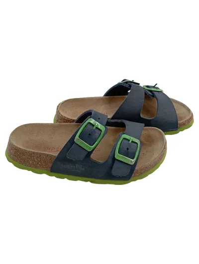 Superfit Kinder Sandalen Gr. 28 Blau Komfort Pantoletten