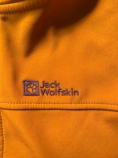 Jack Wolfskin Kinder Fleecejacke Gr. 140 Orange Outdoor Herbst Winter Kapuze