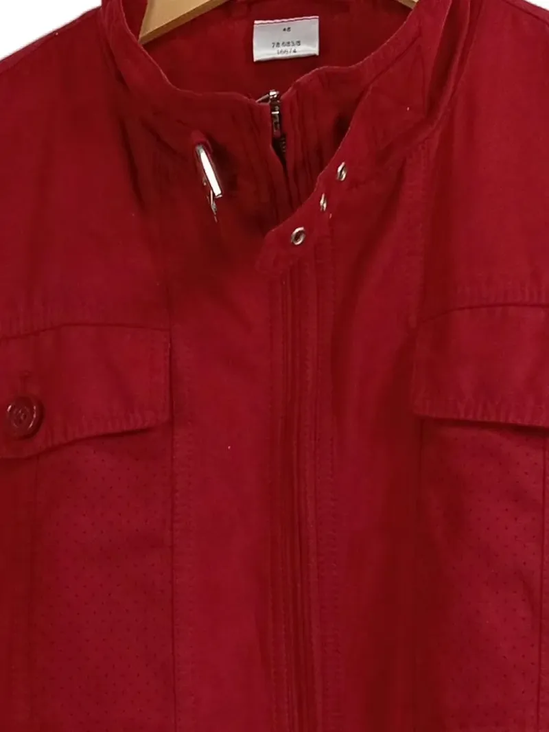Babista Herren Sweatjacke Rot Gr. 48/M Casual Baumwolle Reißverschluss 3