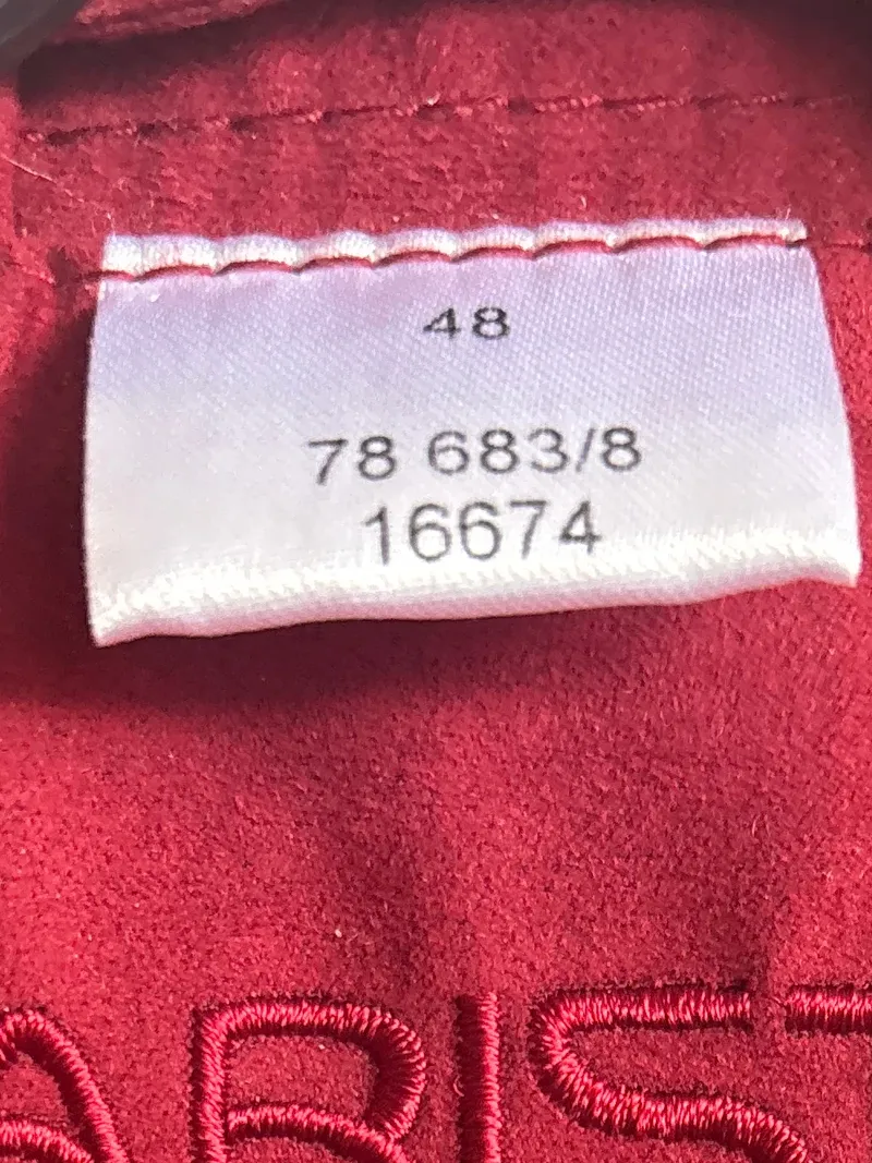 Babista Herren Sweatjacke Rot Gr. 48/M Casual Baumwolle Reißverschluss 9