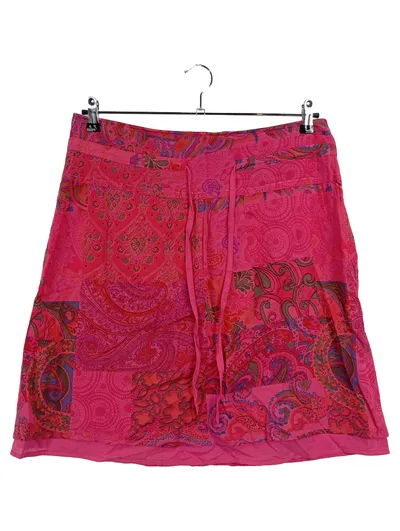 MADNESS Damen A-Linienrock Gr. 42 Pink Paisley Bohemian