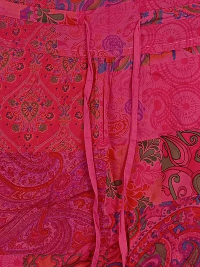 MADNESS Damen A-Linienrock Gr. 42 Pink Paisley Bohemian