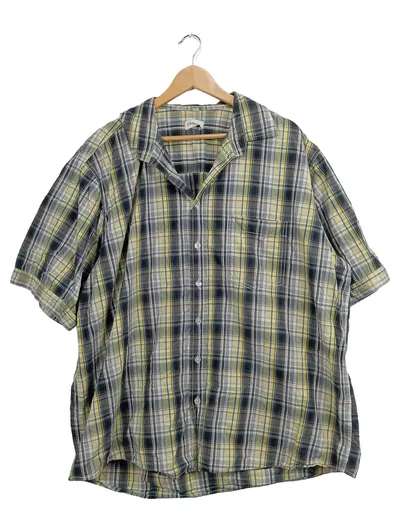 CANDA Herren Kurzarm Hemd kariert Gr. 46/S Mehrfarbig Casual