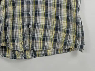 CANDA Herren Kurzarm Hemd kariert Gr. 46/S Mehrfarbig Casual