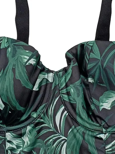 Victoria's Secret Damen Bustier Gr. 32 Mehrfarbig Tropisches Muster Party