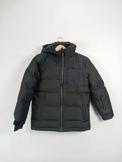 Protest Kinder Winterjacke Steppjacke Kapuze Outdoor Schwarz Gr. 140