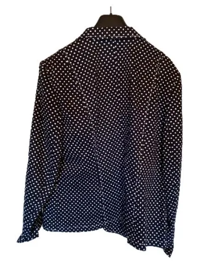 GERRY WEBER Damen Blazer Gr. 42 Schwarz Weiß Punkte Polka Dots