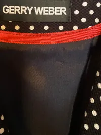 GERRY WEBER Damen Blazer Gr. 42 Schwarz Weiß Punkte Polka Dots 4
