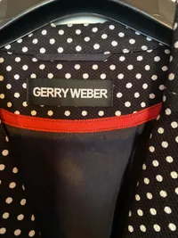 GERRY WEBER Damen Blazer Gr. 42 Schwarz Weiß Punkte Polka Dots 7
