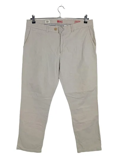 BRAX Feel Good Herren Chino Stoffhose Beige Gr. 52 W36 Baumwolle