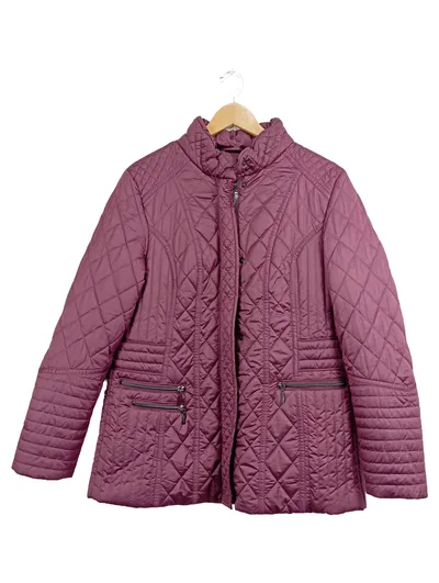 L'Atelier Steppjacke Damen Gr. 42 Lila Casual Outdoor