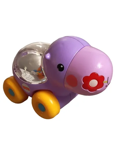 Fisher-Price Nilpferd Schaukeltier Baby Kleinkind ab 6 Monate Lila 9cm