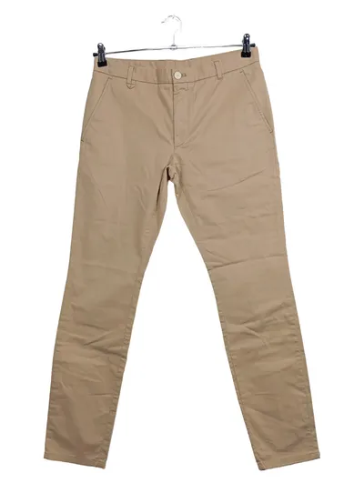 HUGO Boss Herren Chino Stoffhose Gr. 46 Beige Baumwolle Slim