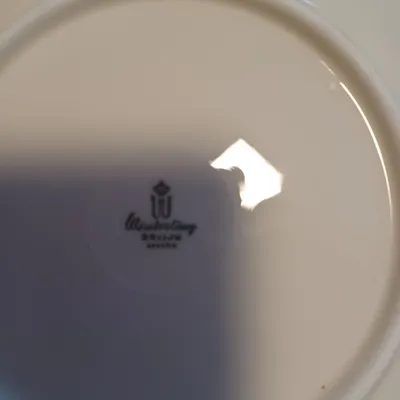 Winterling Bavaria Kaffeegedeck 3-tlg Tasse Untertasse Teller Gold Blume