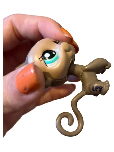 Littlest Pet Shop Affe Spielfigur Beige 4cm Tierfigur Spielzeug