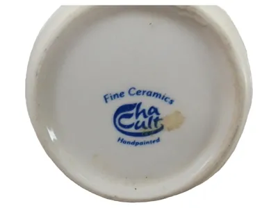 Cha Cult Teekanne Blumenmuster Blau 17 cm Farbenfroh Handbemalt