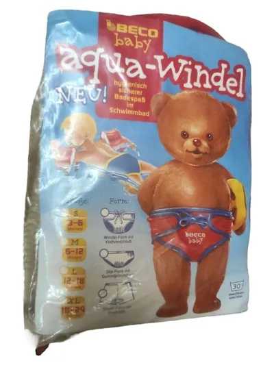 BECO Baby Aqua-Windel Schwimmwindel Gr. XL 18-24 Monate Rot NEU