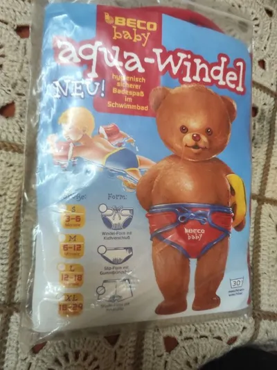 BECO Baby Aqua-Windel Schwimmwindel Gr. XL 18-24 Monate Rot NEU