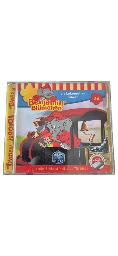 Benjamin Blümchen Folge 34 Hörspiel CD Lokomotive Kiddinx Kinder