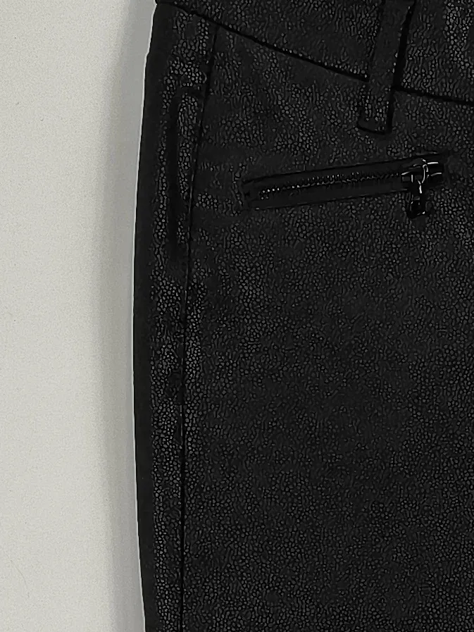 CAMBIO Damen Lederhose Gr. 34 Schwarz Kunstleder Slim Fit 2
