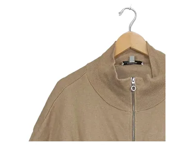 C&A Damen Strickjacke Kapuzenjacke Beige Einheitsgröße Casual