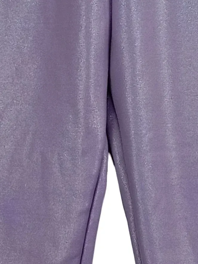 Dopo Dopo Glitzer Leggings Kinder Mädchen Lila Metallic Gr. 128 5