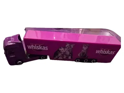 Herpa LKW Zugmaschine mit Auflieger Modellfahrzeug Lila 20 cm