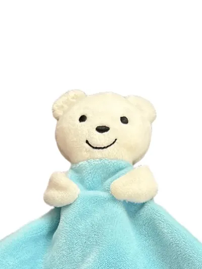 sigikid Schmusetuch Bär Kuscheltuch Baby Blau Polyester Uni ab 2 Monate