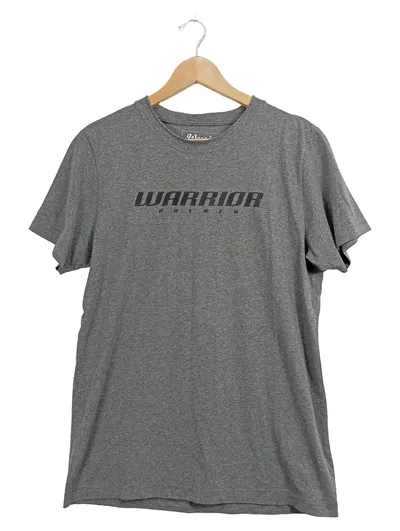 Warrior Herren T-Shirt Grau Gr. 40 Sportlich Baumwolle Logo-Print