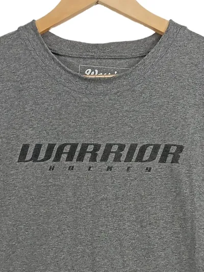 Warrior Herren T-Shirt Grau Gr. 40 Sportlich Baumwolle Logo-Print