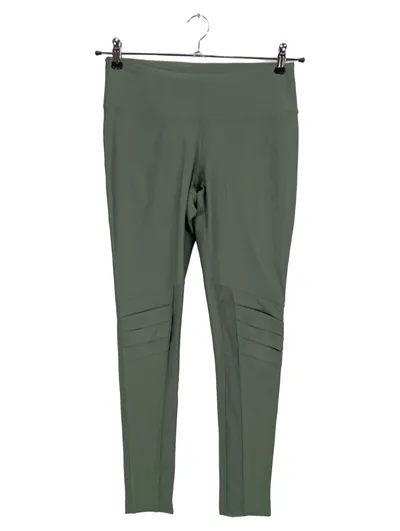 MONDETTA Damen Leggings Gr. 36 Oliv Sportlich mit Raffungen