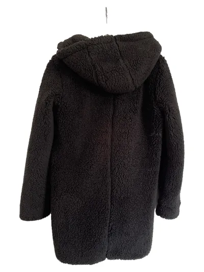 Urban Classics Damen Felljacke Teddy Fleece Kapuzenjacke Schwarz Gr. 34/XS