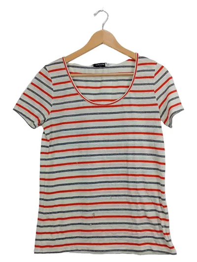 Samsøe & Samsøe Damen T-Shirt Gestreift Mehrfarbig Gr. 36/S Casual