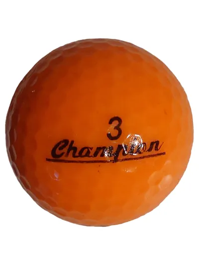 Champion Golfball Orange Nummer 3 Golf Ball Sport Freizeit