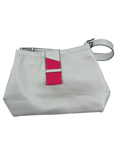 Bulaggi Damen Handtasche Silber Pink Clutch Schultertasche Elegant
