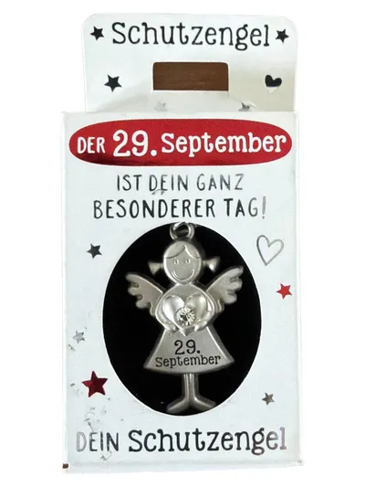 DEPESCHE Charm Anhänger Engel Strass Silber Metall 4cm Damen