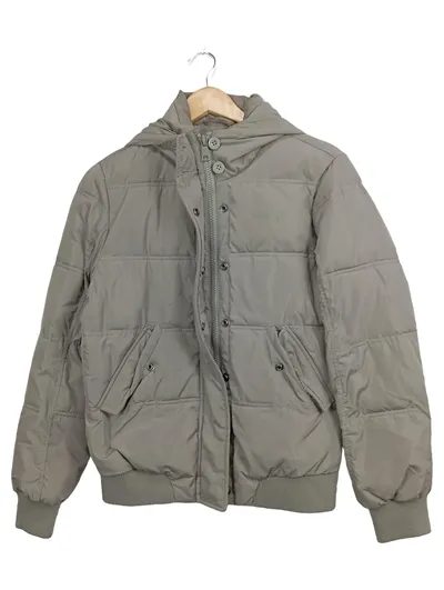 Wrangler Herren Steppjacke Bomberjacke Oliv Gr. 50/L Casual Kapuze