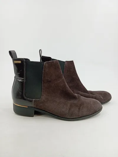 Calvin Klein Damen Chelsea Boots Gr. 41 Braun Casual Stiefel