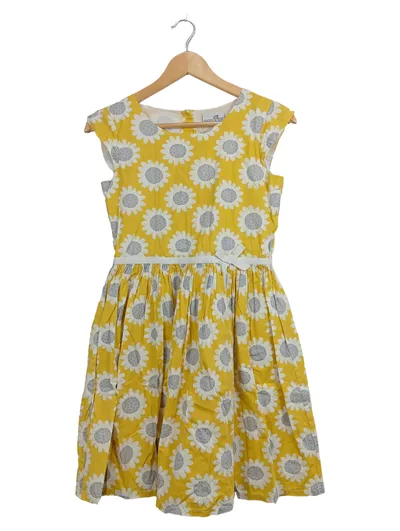 Happy Girls Kinder Festliches Kleid Gr. 158 Gelb Blumenmuster