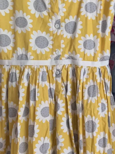 Happy Girls Kinder Festliches Kleid Gr. 158 Gelb Blumenmuster