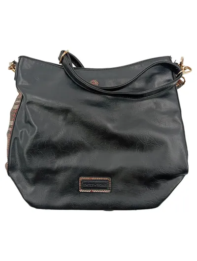 EMILY & NOAH Damen Umhängetasche Schwarz Casual Handtasche Schultertasche