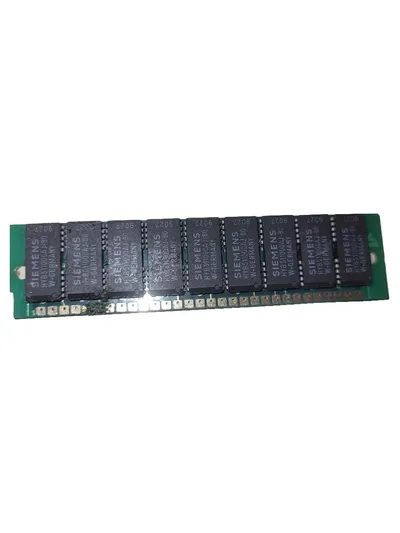 Siemens HYB511000AJ-80 Arbeitsspeicher SIMM 1MB 80ns Grün Vintage
