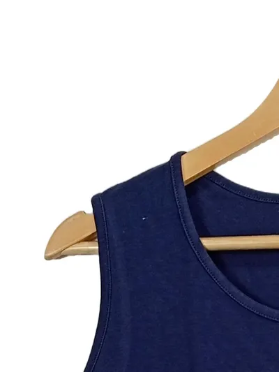 Dress In Damen Top Tank Shirt Gr. 42/XL Blau Baumwolle Basic