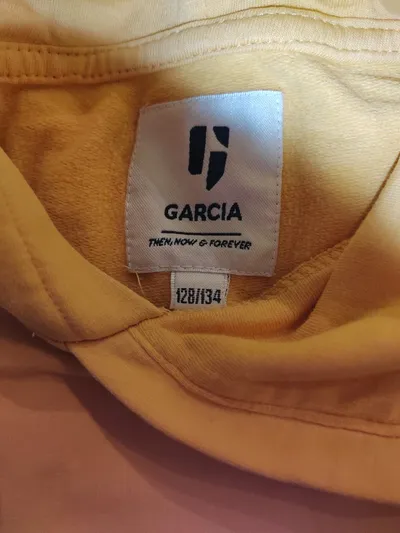 Garcia Kapuzenpullover Mädchen Gr. 128/134 Gelb Hoodie Baumwolle