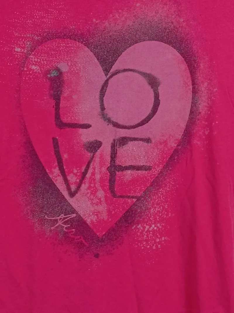 Aéropostale Damen T-Shirt Kurzarm Pink Schriftzug Casual Gr. L 40 2