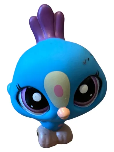 Hasbro Littlest Pet Shop Vogel Spielfigur Kinder blau 5cm