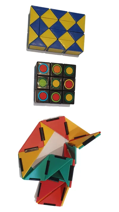 3D Puzzle Set Snake Cube Zauberwürfel Magic Snake Geduldspiel 3-teilig