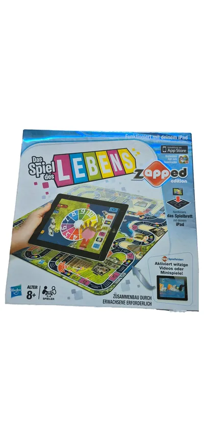 Das Spiel des Lebens Zapped Edition Hasbro iPad Brettspiel 2-4 Spieler ab 8