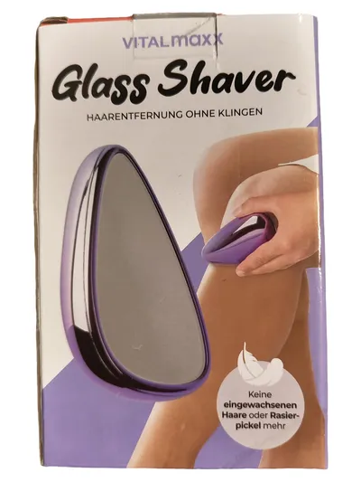 Vitalmaxx Glass Shaver Damen Nassrasierer Haarentfernung Lila Praktisch